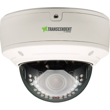 Transcendent Series 2.1 Megapixel Outdoor HD-TVI / AHD / CVBS Vandal Dome Camera with 30 IR LED Illumination